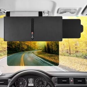 Polarized Sun Visor for Car with Zipper Slider, Upgraded UV400 Car Sun Visor